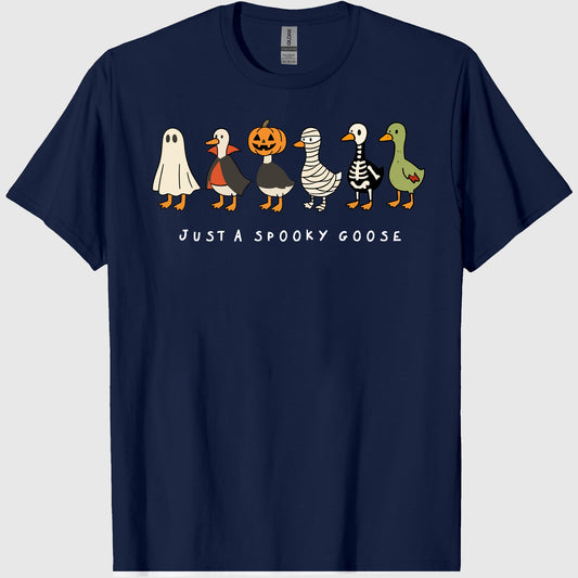 Comfort Colors Halloween Goose shirt, just a Spooky Goose t-shirt, Funny Halloween shirt, Spooky Season, Spooky Goosey Shirt, Retro 2
