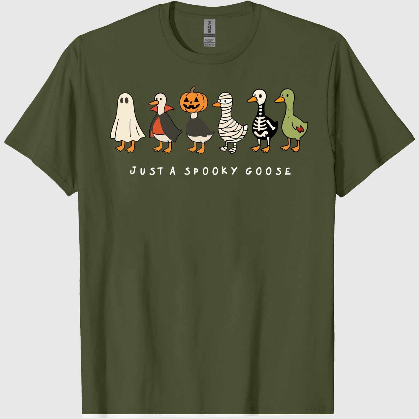 Comfort Colors Halloween Goose shirt, just a Spooky Goose t-shirt, Funny Halloween shirt, Spooky Season, Spooky Goosey Shirt, Retro 2