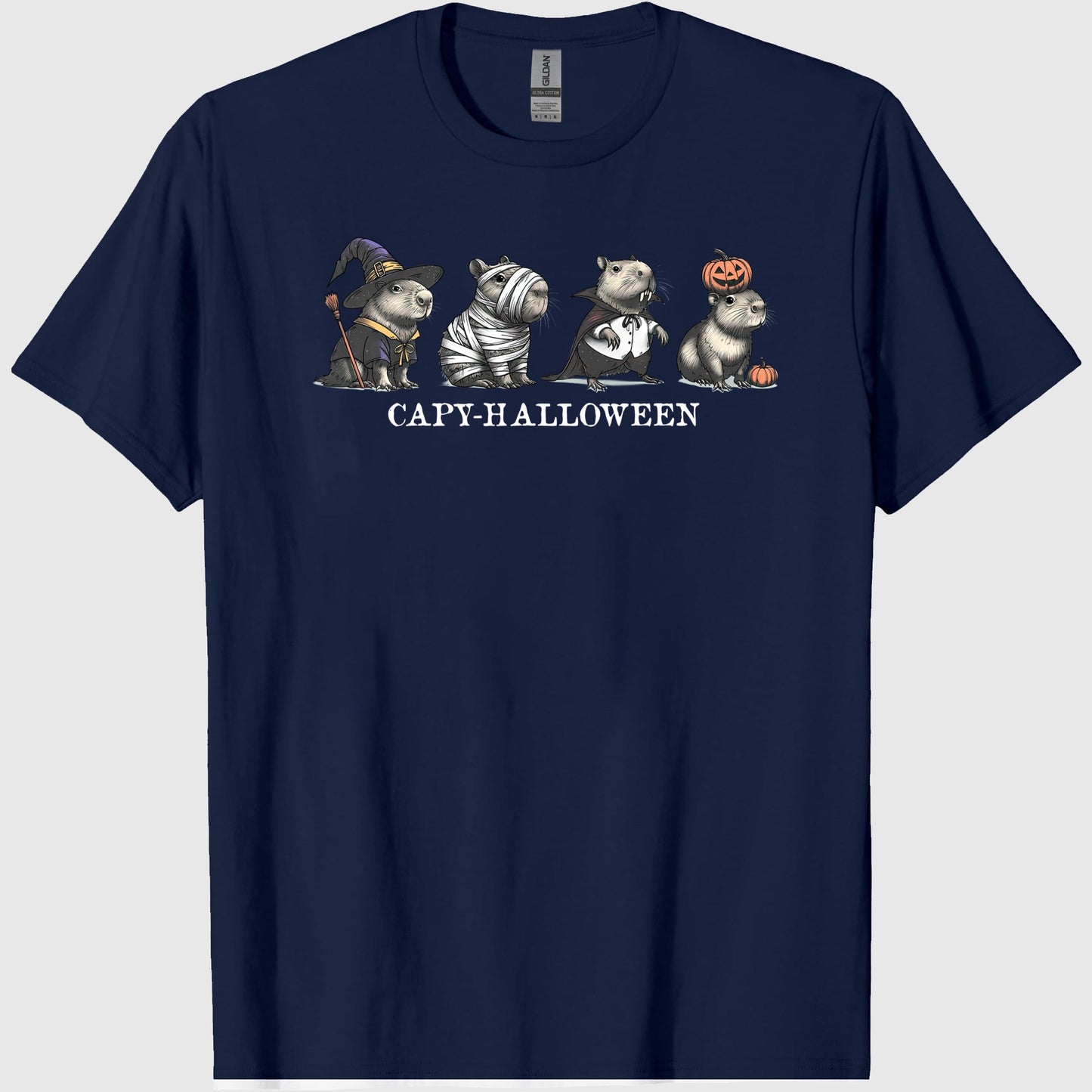 Capybara Shirt Capybara Halloween Shirt Halloween Capybara Baby Tee Halloween Costume Spooky Season Shirt Funny halloween graphic t