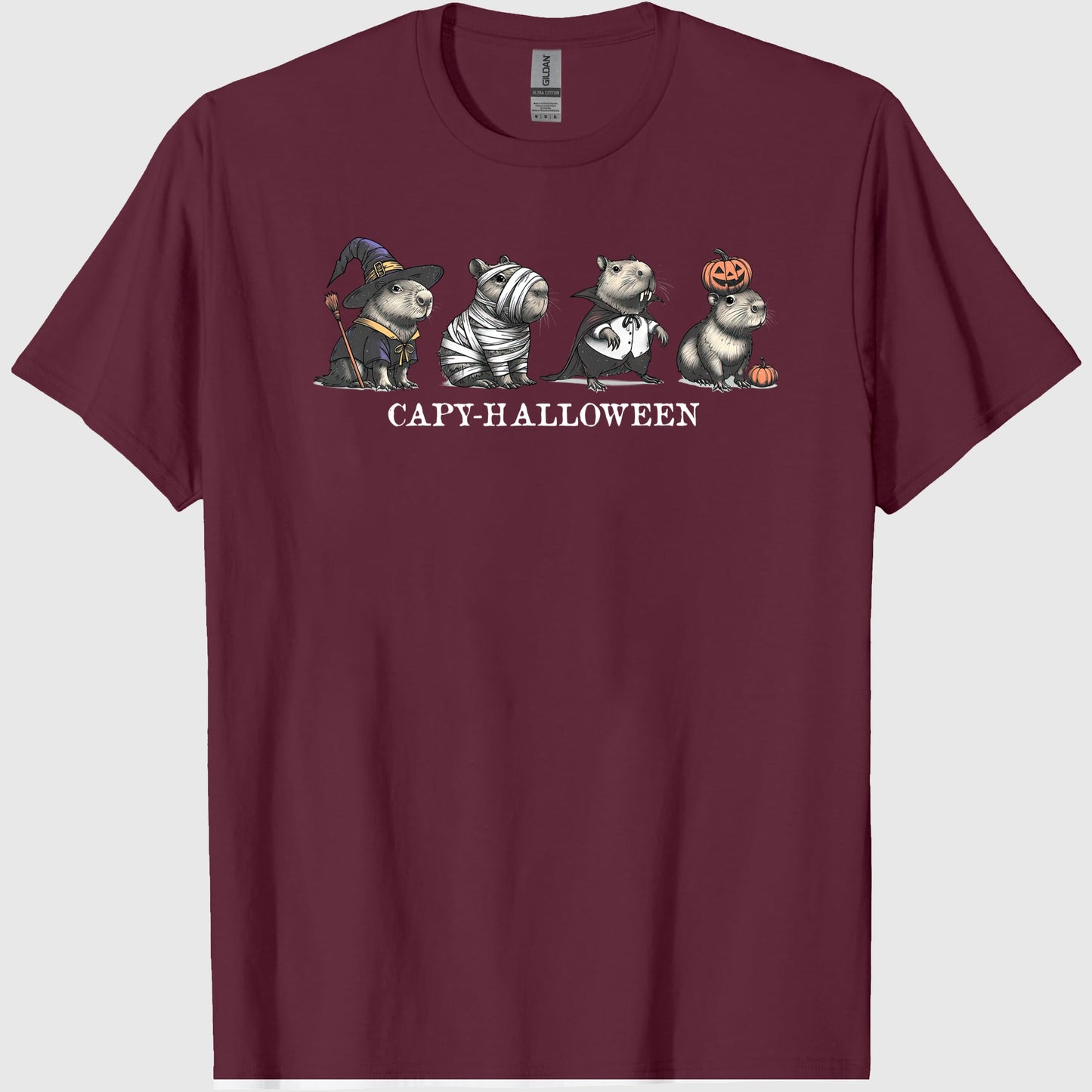 Capybara Shirt Capybara Halloween Shirt Halloween Capybara Baby Tee Halloween Costume Spooky Season Shirt Funny halloween graphic t