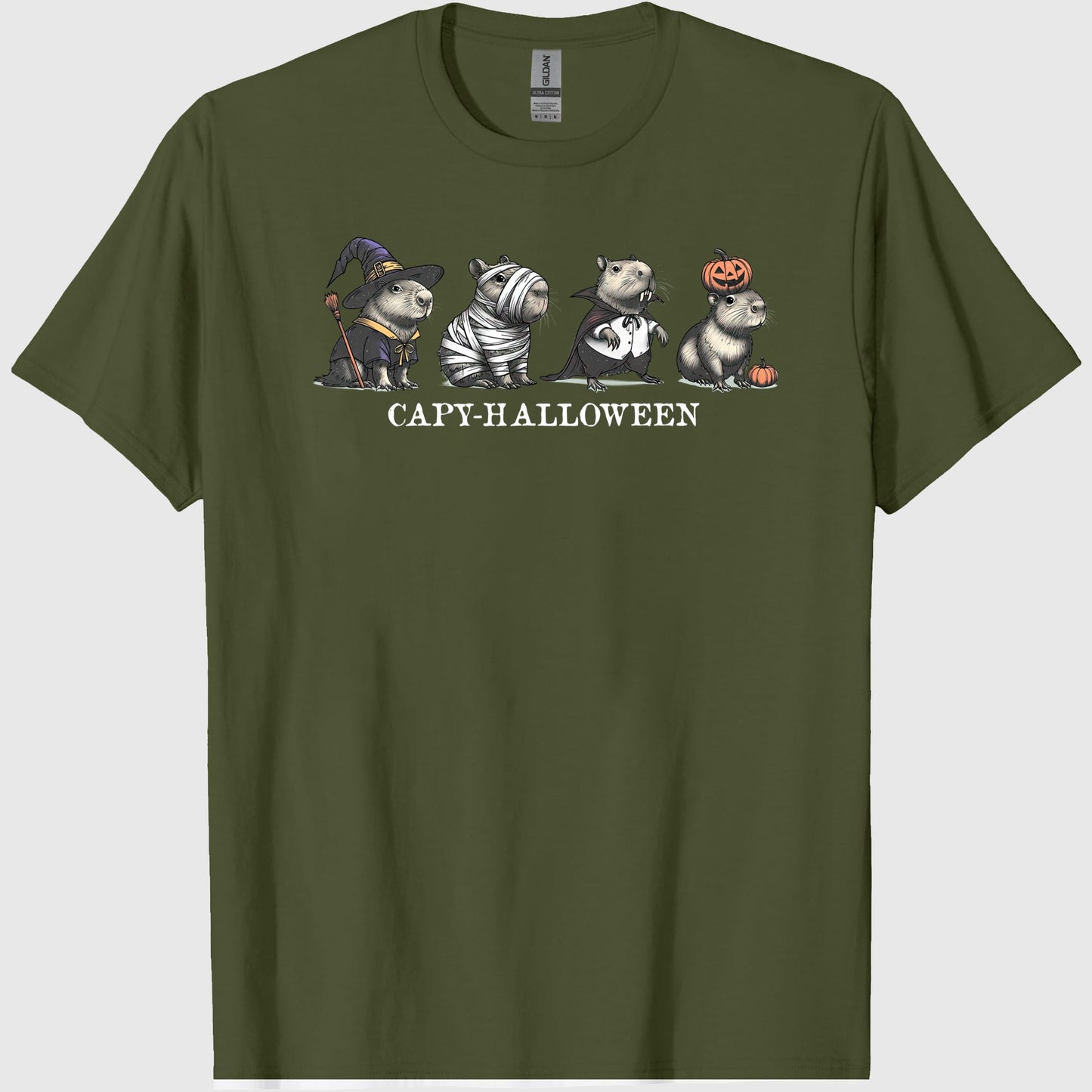 Capybara Shirt Capybara Halloween Shirt Halloween Capybara Baby Tee Halloween Costume Spooky Season Shirt Funny halloween graphic t