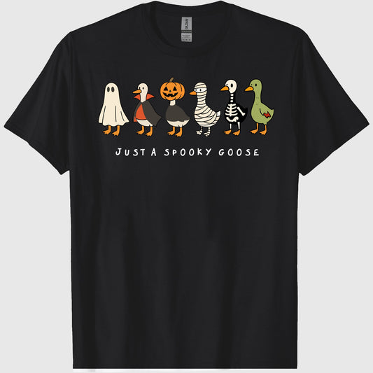 Comfort Colors Halloween Goose shirt, just a Spooky Goose t-shirt, Funny Halloween shirt, Spooky Season, Spooky Goosey Shirt, Retro 2