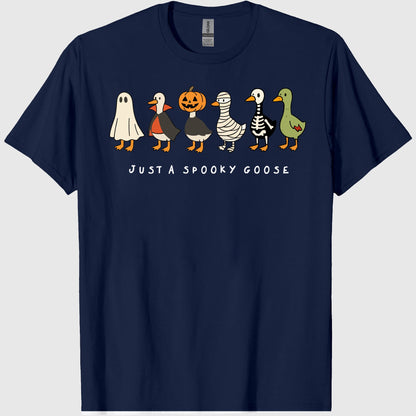 Comfort Colors Halloween Goose shirt, just a Spooky Goose t-shirt, Funny Halloween shirt, Spooky Season, Spooky Goosey Shirt, Retro 2