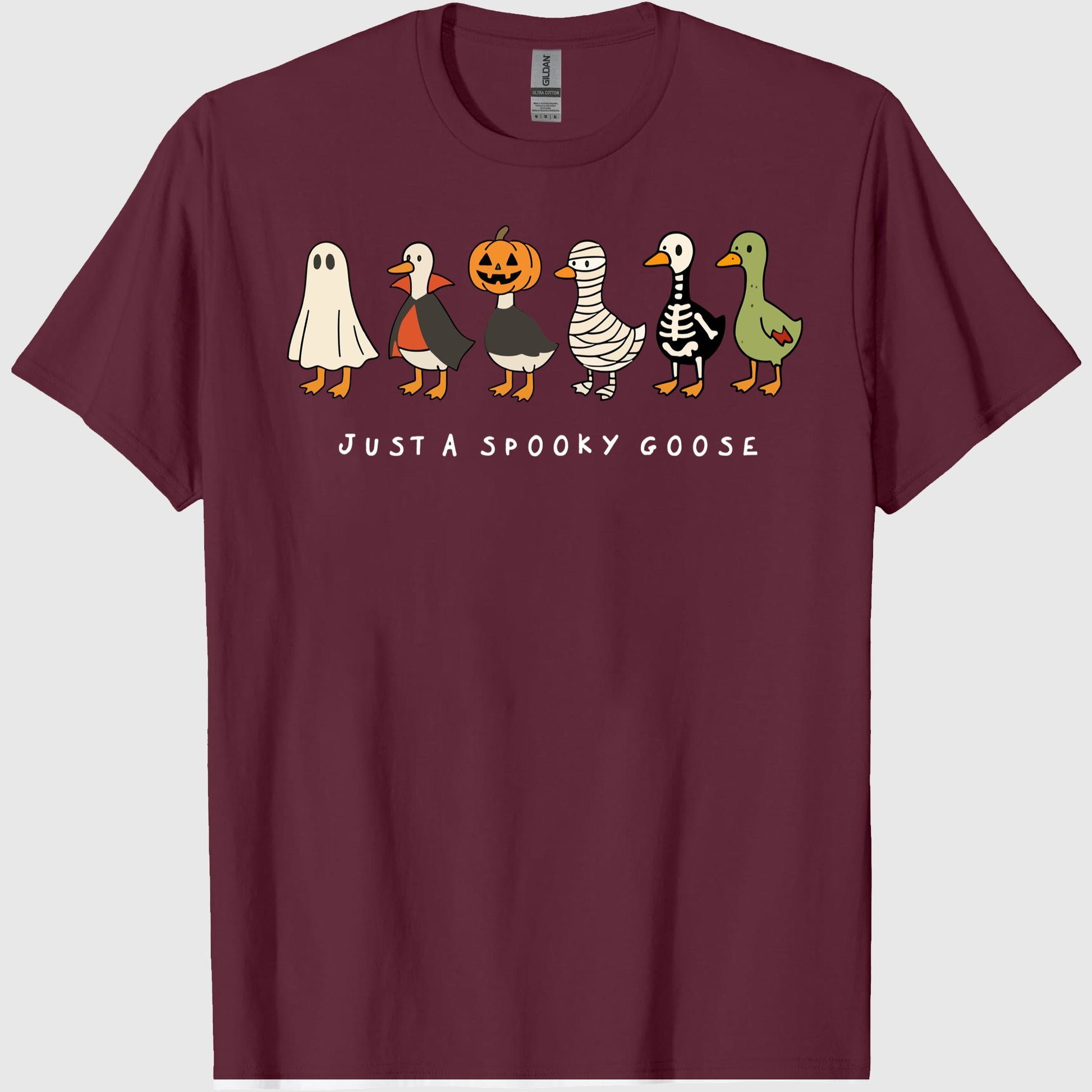 Comfort Colors Halloween Goose shirt, just a Spooky Goose t-shirt, Funny Halloween shirt, Spooky Season, Spooky Goosey Shirt, Retro 2