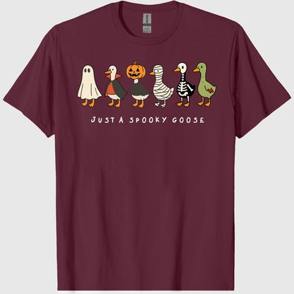 Comfort Colors Halloween Goose shirt, just a Spooky Goose t-shirt, Funny Halloween shirt, Spooky Season, Spooky Goosey Shirt, Retro 2