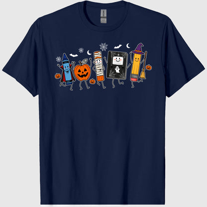 Halloween Teacher Shirt, Comfort Colors Funny Teacher Life Shirt, Back To School Gift, Preschool Teacher School Supplies T-shirt, Spooky Tee